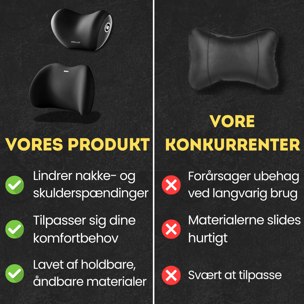 SeatSaver™ Bilhovedstøtte for Ultimativ Komfort og Støtte